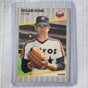 1989 Fleer Nolan Ryan 368 Houston Astros Baseball Card Pitcher Pack Fresh NM MLB